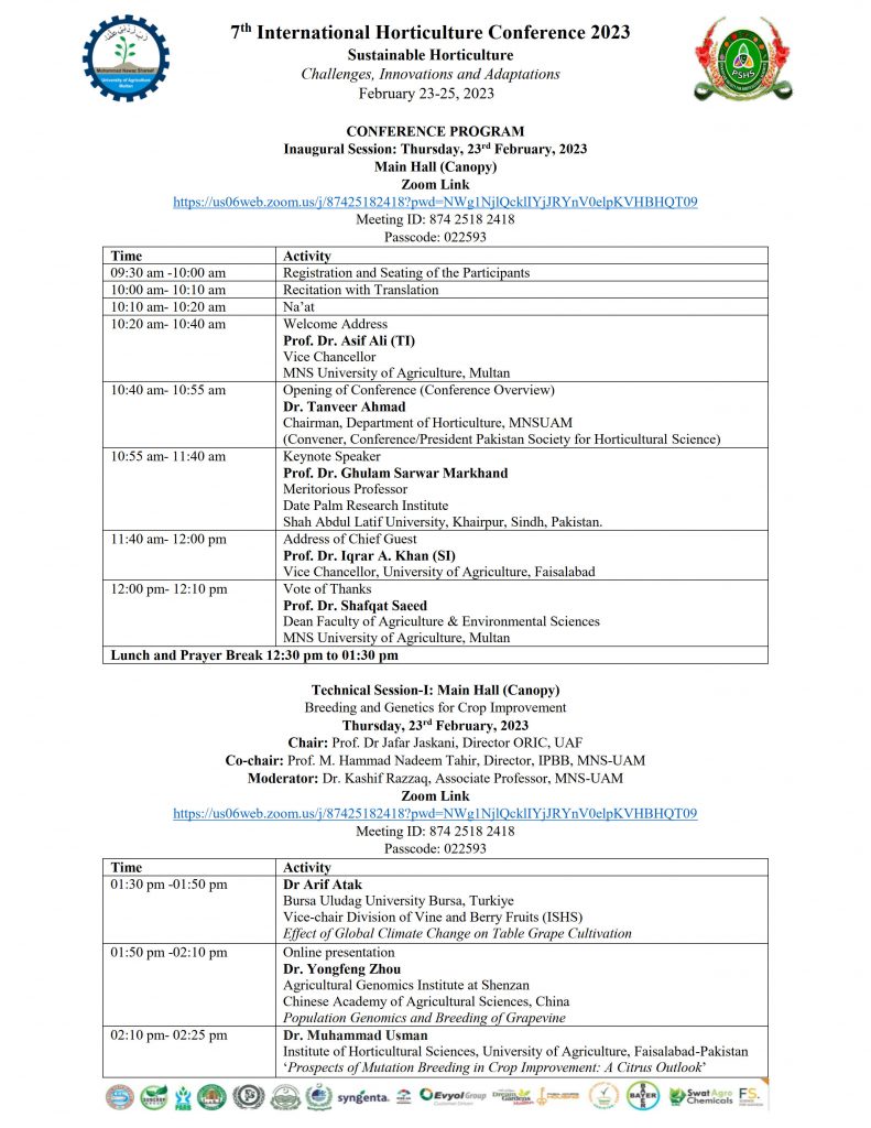 6th International Horticulture Conference (May 17-19, 2022)